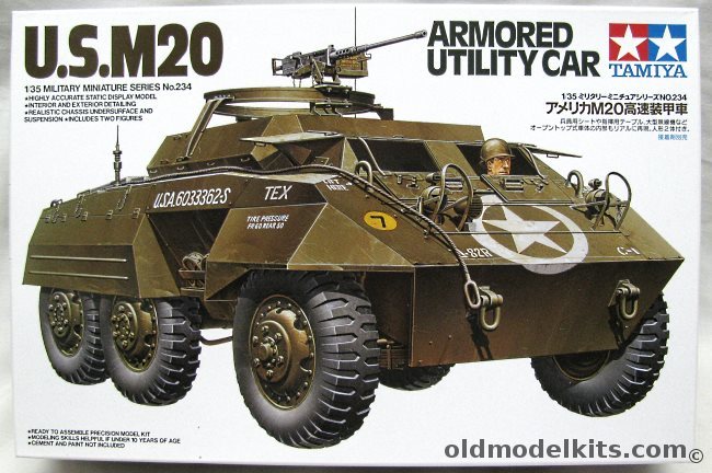 Tamiya 1/35 M20 Armored Utility Carrier - (Armored Car), 35234 plastic model kit